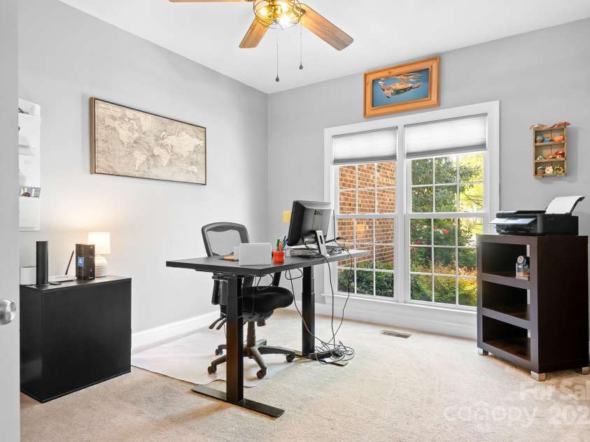 3934 Blue Dory Lane, Denver, NC 28037.  MLS# CAR4240186, YatesRealty ID 6123. Main level office. Could be used as a bedroom. Full bath right outside door.