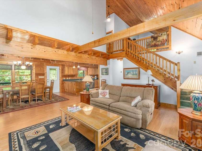 235 Timucua Trail, Waynesville, NC 28786.  MLS# CAR4301389, YatesRealty ID 6129. Seamless flow between spaces.