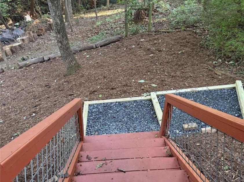 59 Morningside Drive, Asheville, NC 28806.  MLS# CAR4351304, YatesRealty ID 6136. New access off back steps to lower yard
