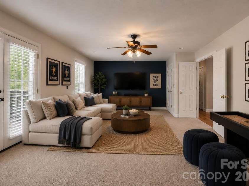 2055 Solway Lane, Charlotte, NC 28269.  MLS# CAR4307419, YatesRealty ID 6138. Virtually Staged Bonus Room