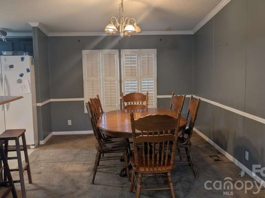 1163 Pit A Tat Road, Kershaw, SC 29067.  MLS# CAR4314214, YatesRealty ID 6141. Dining