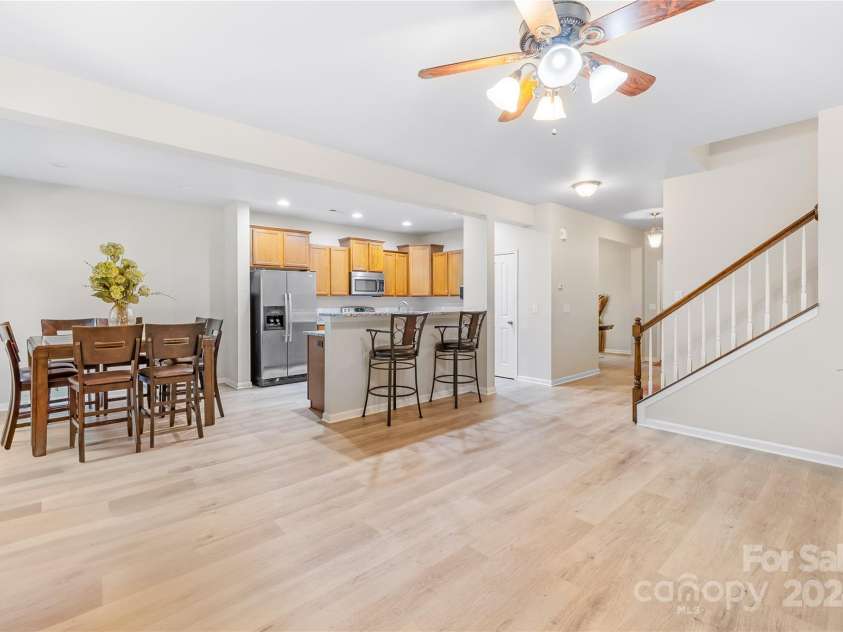 1231 Lauren Village Drive, Charlotte, NC 28213.  MLS# CAR4193824, YatesRealty ID 6153. View from Greatroom