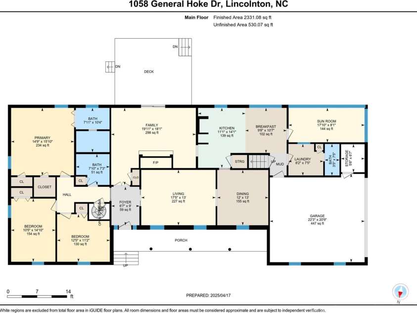 1058 General Hoke Drive, Lincolnton, NC 28092.  MLS# CAR4246509, YatesRealty ID 6158. 