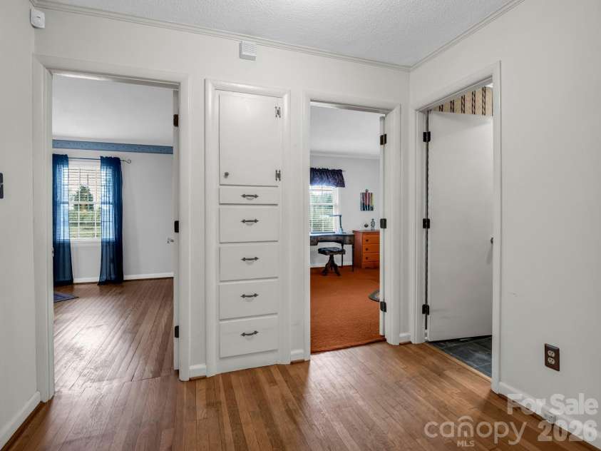 7392 Reeps Grove Church Road, Vale, NC 28168.  MLS# CAR4210856, YatesRealty ID 616. End of Hallway