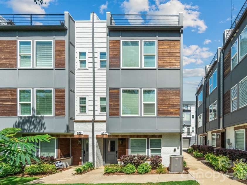 6017 Irwins Branch Drive, Charlotte, NC 28217.  MLS# CAR4349168, YatesRealty ID 6164. Elevated, modern design
