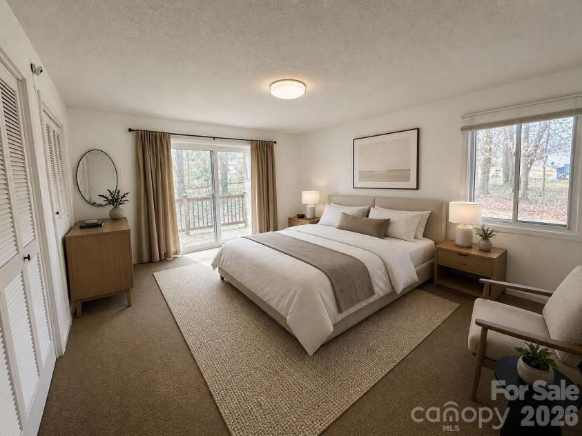 316 Prince Street, Kannapolis, NC 28083.  MLS# CAR4351025, YatesRealty ID 6169. Virtually staged Primary bedroom