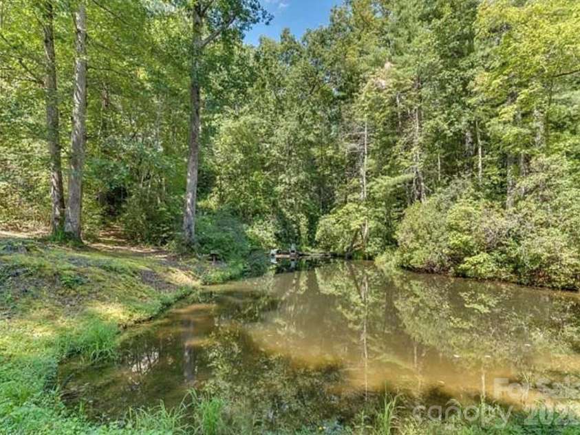 348 Big Raven Lane, Saluda, NC 28773.  MLS# CAR4356572, YatesRealty ID 6185. Community Pond