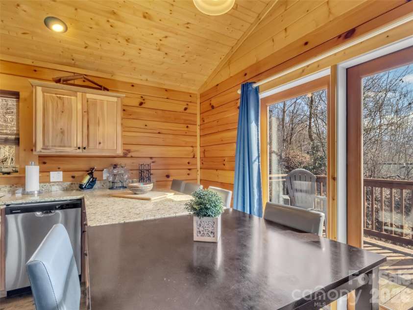 24 Hawthorn Road, Maggie Valley, NC 28751.  MLS# CAR4342542, YatesRealty ID 6190. Nice dining area with views