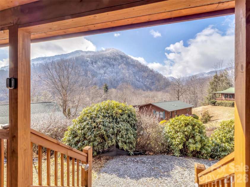 24 Hawthorn Road, Maggie Valley, NC 28751.  MLS# CAR4342542, YatesRealty ID 6190. View from front deck
