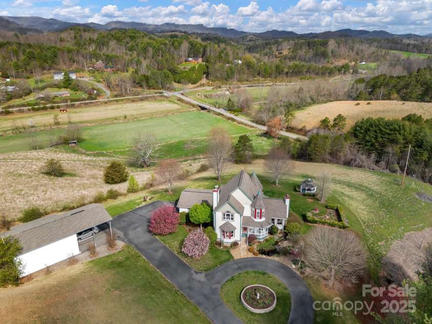 122 Windy Hills Lane, Leicester, NC 28748.  MLS# CAR4240865, YatesRealty ID 6195. Aerial View