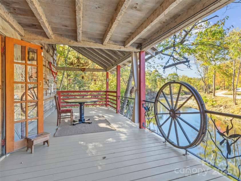 996 Halls Chapel Road, Burnsville, NC 28714.  MLS# CAR4314014, YatesRealty ID 620. Custom wrought iron railing.