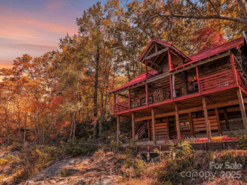 996 Halls Chapel Road, Burnsville, NC 28714.  MLS# CAR4314014, YatesRealty ID 620. Twilight