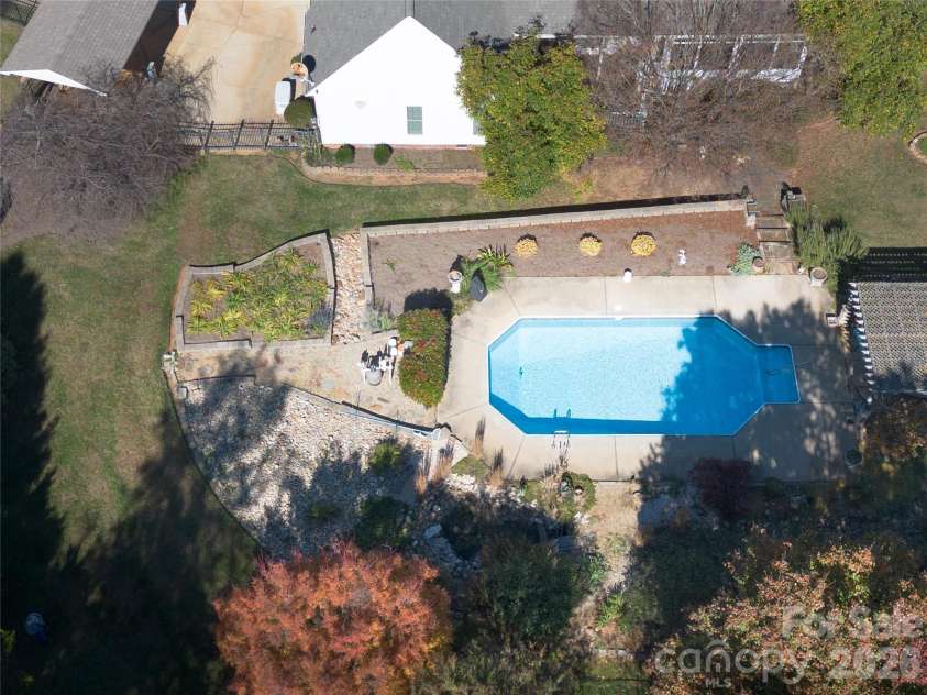 135 Greenbrier Creek Place, Salisbury, NC 28146.  MLS# CAR4320761, YatesRealty ID 6207. Rear w/Pool
