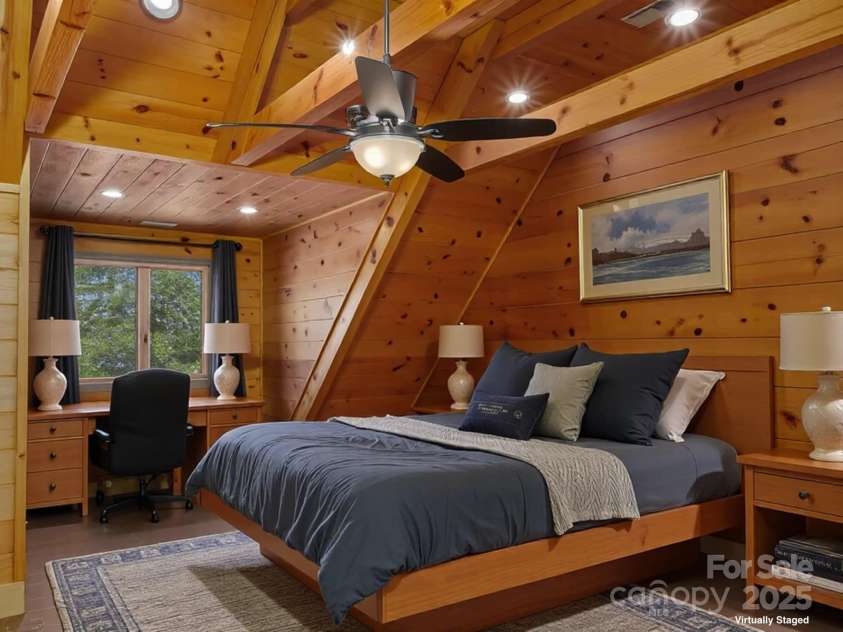 214 Whitney Boulevard, Lake Lure, NC 28746.  MLS# CAR4231828, YatesRealty ID 621. 1st Upper Bedroom