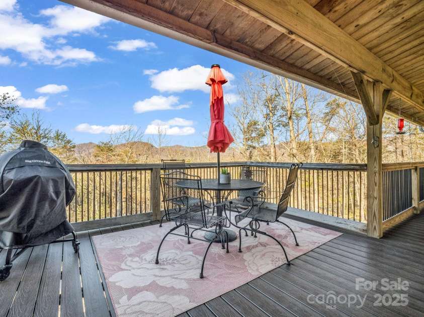 261 Boland Drive, Lake Lure, NC 28746.  MLS# CAR4232429, YatesRealty ID 6212. Entertain on the balcony