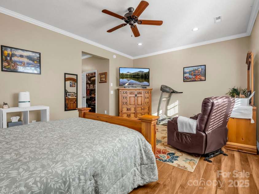 261 Boland Drive, Lake Lure, NC 28746.  MLS# CAR4232429, YatesRealty ID 6212. Primary Bedroom