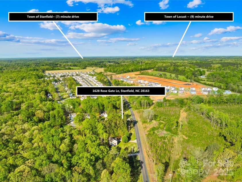 1628 Rosegate Lane, Stanfield, NC 28163.  MLS# CAR4241461, YatesRealty ID 6227. 