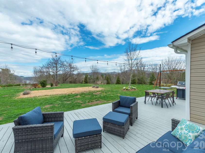 53 Stone River Drive, Asheville, NC 28804.  MLS# CAR4342463, YatesRealty ID 6239. Expansive Deck