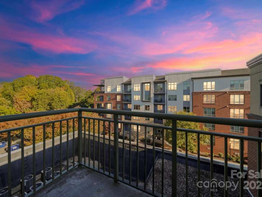 721 Governor Morrison Street, Charlotte, NC 28211.  MLS# CAR4316413, YatesRealty ID 624. Balcony shot