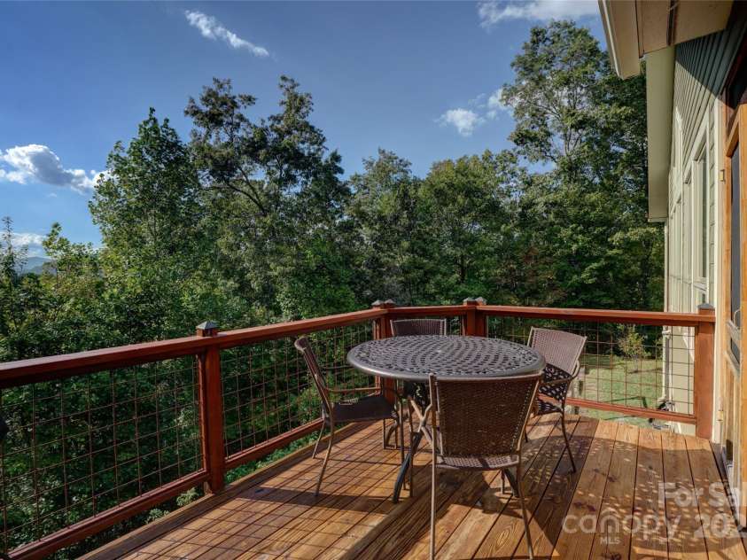 425 Sawmill Creek Road, Bryson City, NC 28713.  MLS# CAR4234274, YatesRealty ID 6247. Back Deck