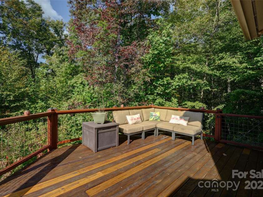 425 Sawmill Creek Road, Bryson City, NC 28713.  MLS# CAR4234274, YatesRealty ID 6247. Side Deck