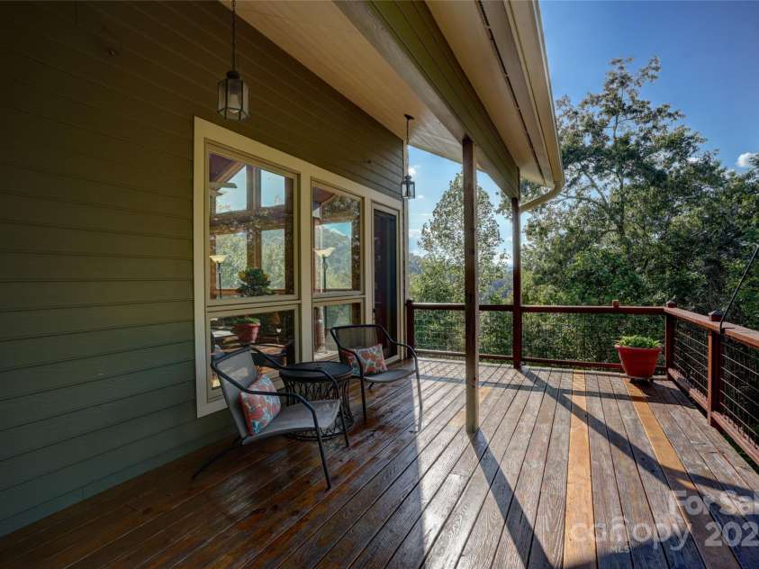 425 Sawmill Creek Road, Bryson City, NC 28713.  MLS# CAR4234274, YatesRealty ID 6247. Side Deck