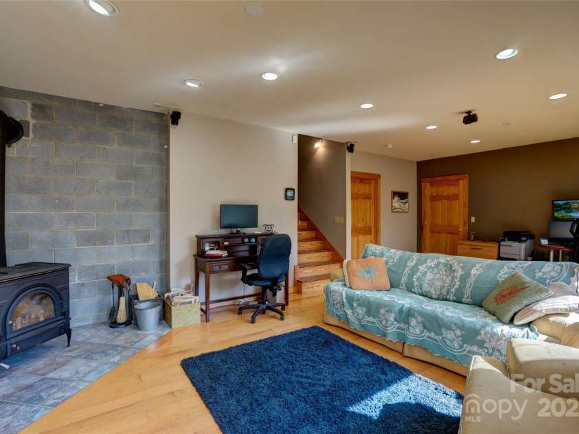 425 Sawmill Creek Road, Bryson City, NC 28713.  MLS# CAR4234274, YatesRealty ID 6247. Woodstove