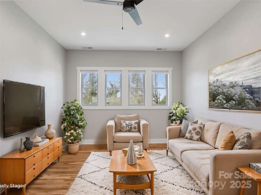 72 Jonestown Road, Woodfin, NC 28804.  MLS# CAR4229228, YatesRealty ID 6249. Upstairs flex space virtually stages