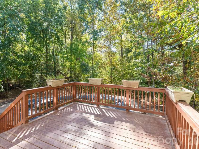 1431 Piper Court, Concord, NC 28025.  MLS# CAR4349971, YatesRealty ID 6250. Large Rear Deck Overlooking