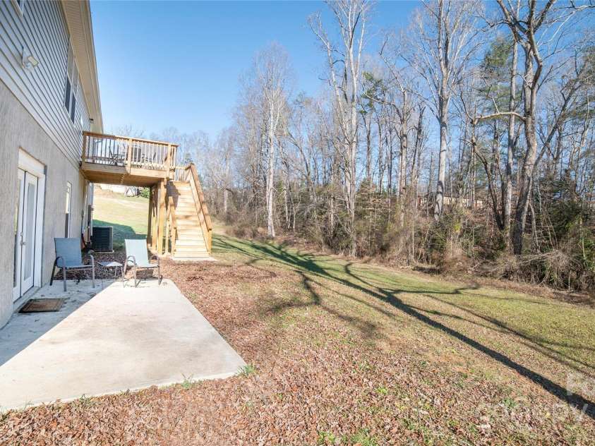 2257 Messer Road, Valdese, NC 28690.  MLS# CAR4209555, YatesRealty ID 6252. Basement patio