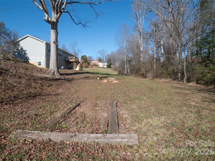 2257 Messer Road, Valdese, NC 28690.  MLS# CAR4209555, YatesRealty ID 6252. Home from rear corner of property