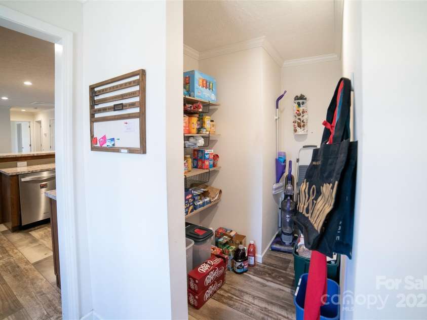2257 Messer Road, Valdese, NC 28690.  MLS# CAR4209555, YatesRealty ID 6252. Large pantry off kitchen