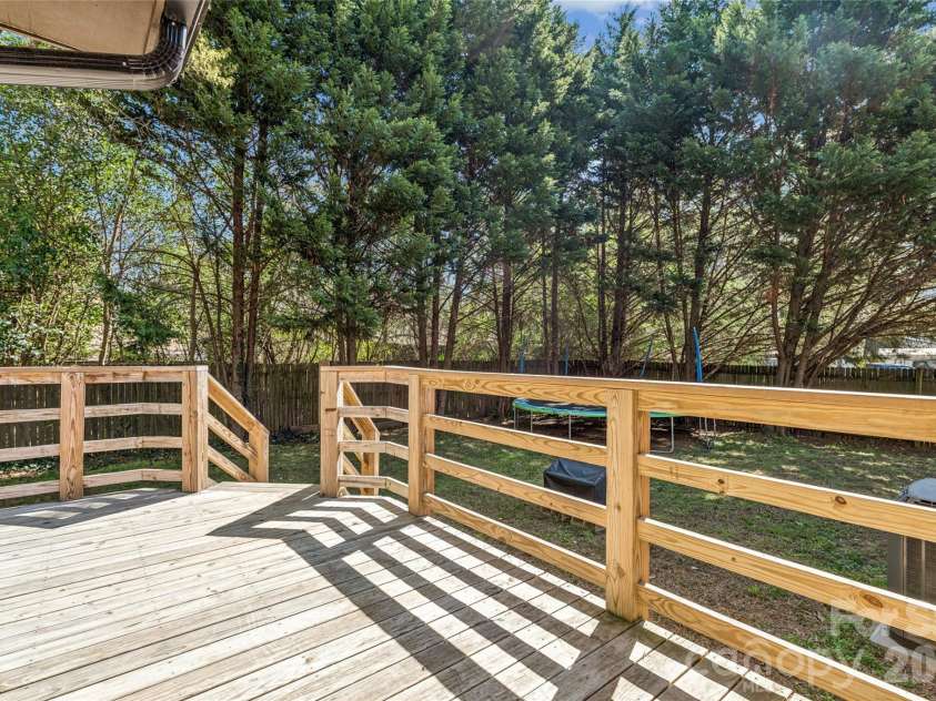 585 Love Street, Concord, NC 28027.  MLS# CAR4361914, YatesRealty ID 6266. Rear Deck