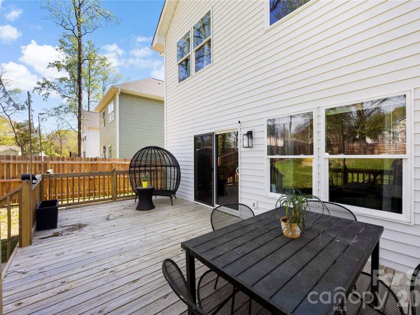 3422 Peligreni Street, Charlotte, NC 28208.  MLS# CAR4361494, YatesRealty ID 6271. Large Back deck
