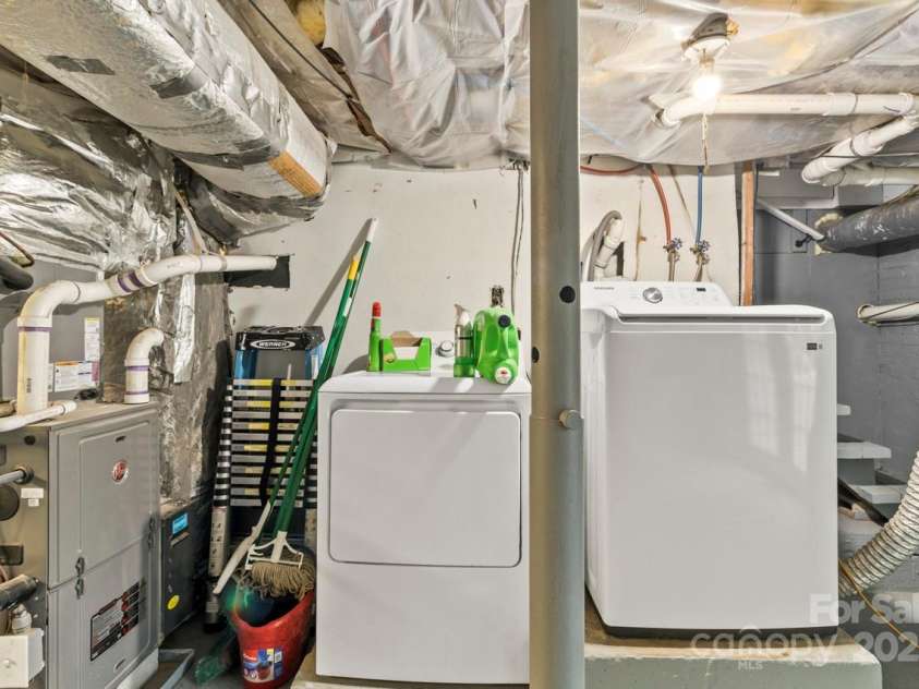 1301 Jackson Street, Kannapolis, NC 28083.  MLS# CAR4239935, YatesRealty ID 6273. Laundry in basement