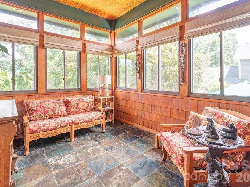 3 Gale Kelly Court, Weaverville, NC 28787.  MLS# CAR4361031, YatesRealty ID 6275. Sunroom off primary bedroom