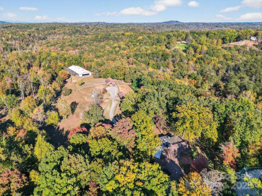 777 River Road, Tryon, NC 28782.  MLS# CAR4316725, YatesRealty ID 6286. Aerial - Privacy