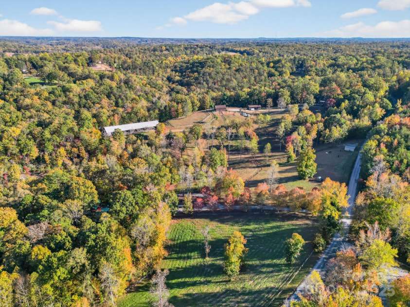 777 River Road, Tryon, NC 28782.  MLS# CAR4316725, YatesRealty ID 6286. Aerial - Privacy