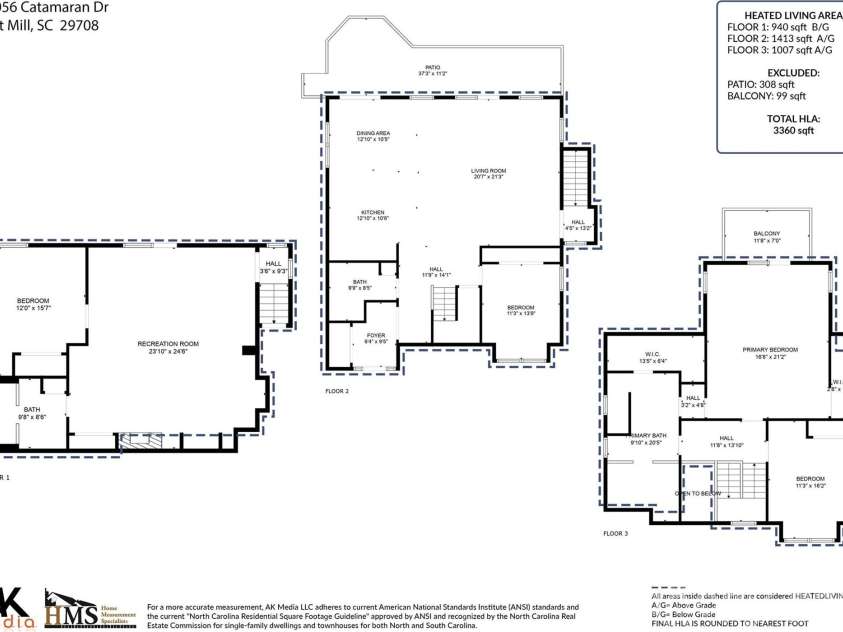 27056 Catamaran Drive, Tega Cay, SC 29708.  MLS# CAR4359825, YatesRealty ID 6308. 