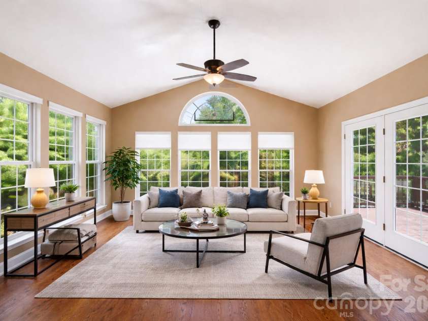 9433 Stonebridge Way, Mint Hill, NC 28227.  MLS# CAR4352110, YatesRealty ID 6333. Morning Room/Sunroom - Virtually Staged