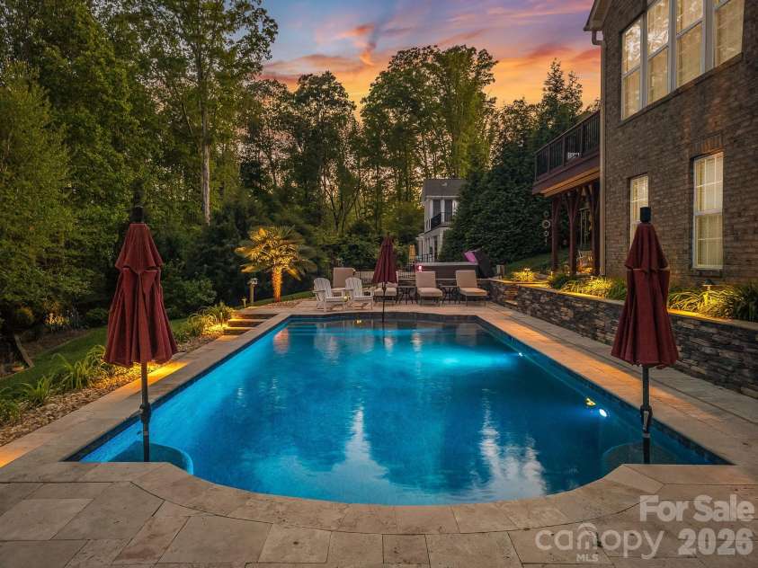 9433 Stonebridge Way, Mint Hill, NC 28227.  MLS# CAR4352110, YatesRealty ID 6333. Twilight - Rear Yard/Pool 2