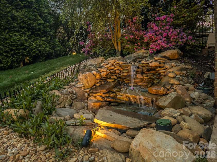 9433 Stonebridge Way, Mint Hill, NC 28227.  MLS# CAR4352110, YatesRealty ID 6333. Waterfall