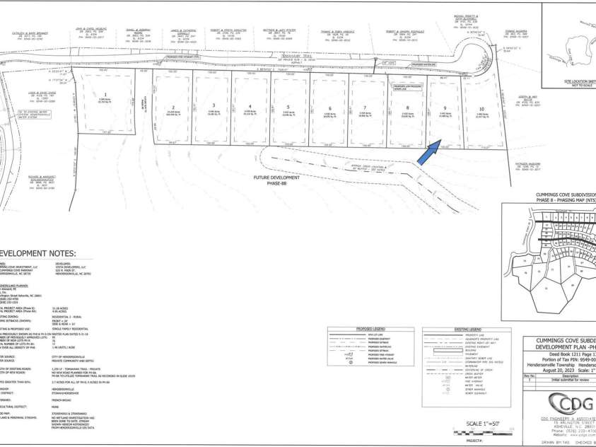Lot 9 Tomahawk Trail, Hendersonville, NC 28739.  MLS# CAR4242172, YatesRealty ID 6345. Lot Location