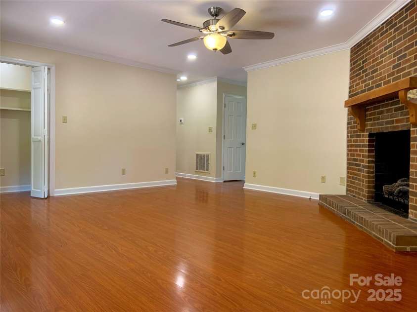 211 Worthington Street, Shelby, NC 28150.  MLS# CAR4243112, YatesRealty ID 6346. Family Room with Gas Fireplace
