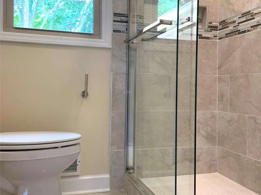 211 Worthington Street, Shelby, NC 28150.  MLS# CAR4243112, YatesRealty ID 6346. Walk-in Shower at Primary Bathroom