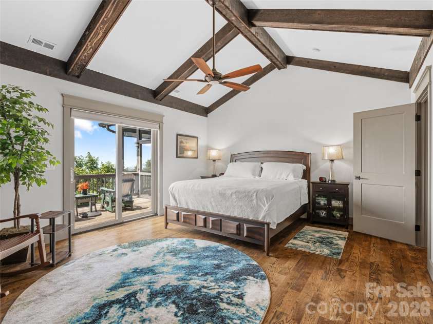 9 Soaring Hawk View, Asheville, NC 28804.  MLS# CAR4351587, YatesRealty ID 6354. Main: Primary Suite (Window faces West)