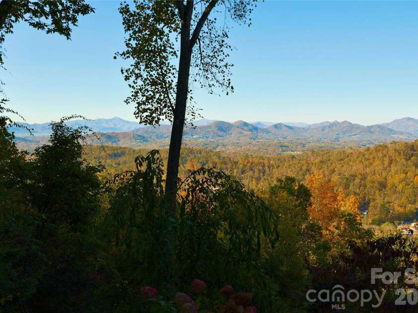 9 Soaring Hawk View, Asheville, NC 28804.  MLS# CAR4351587, YatesRealty ID 6354. View from second lot (located left of home)