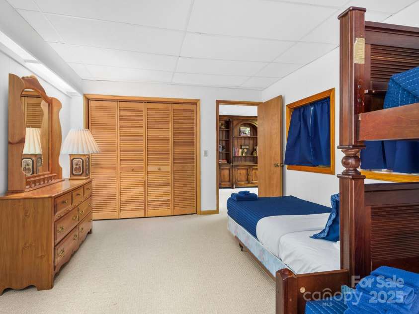 445 Country Club Drive, Canton, NC 28716.  MLS# CAR4240266, YatesRealty ID 6357. Basement Bunk Room
