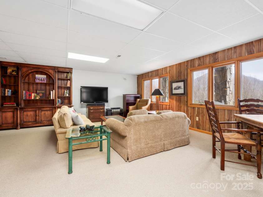 445 Country Club Drive, Canton, NC 28716.  MLS# CAR4240266, YatesRealty ID 6357. Basement Rec Room
