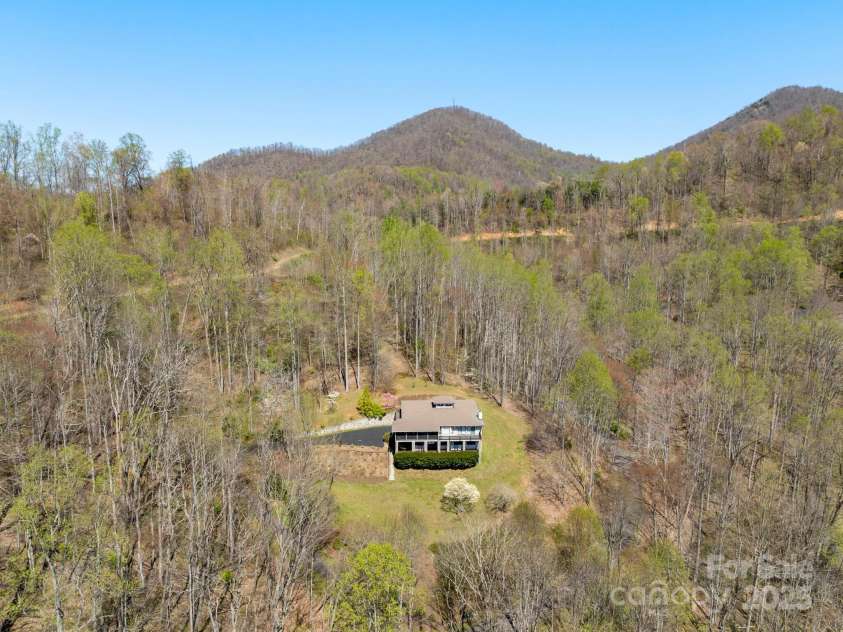445 Country Club Drive, Canton, NC 28716.  MLS# CAR4240266, YatesRealty ID 6357. Drone View